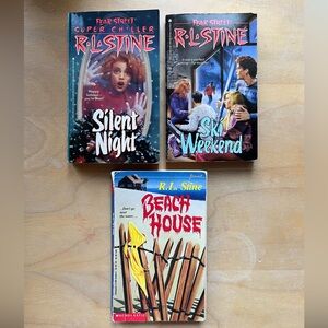 3-pack Teen horror novels by RL Stine- Holiday/vacation thrillers